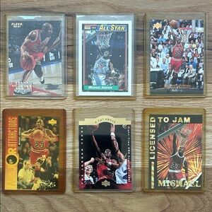 Vintage Michael Jordan Basketball Card Collection